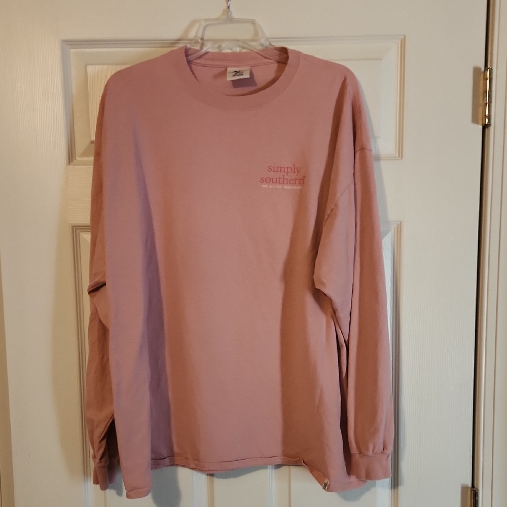 Simply Southern Mauve Long Sleeve Womens Tshirt There Is Nothing Tacos Cant Fix
